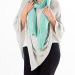 Turkis chasmere skjerf / Kasjmir skjerf turkis