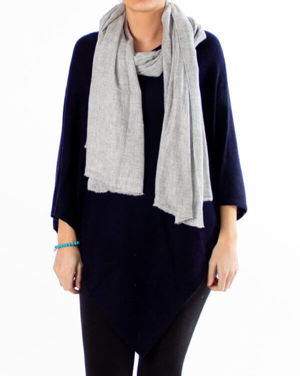 Grå cashmere skjerf / Kasjmir skjerf