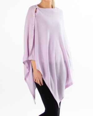 Rosa cashmere poncho