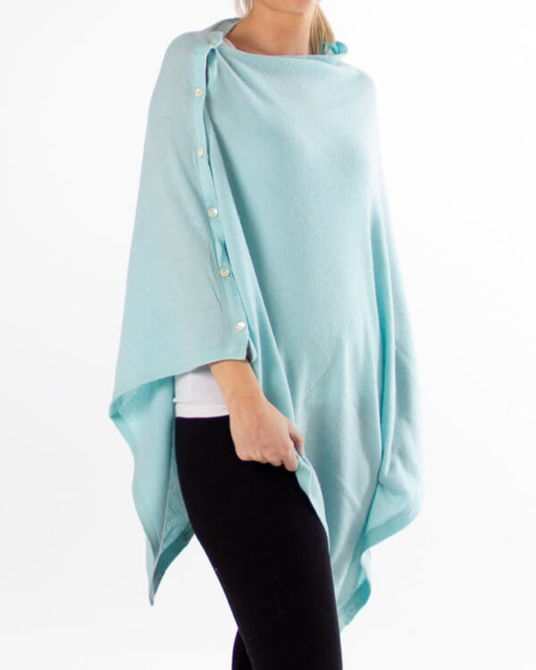 Turkis poncho av ekte kasjmir / cashmere