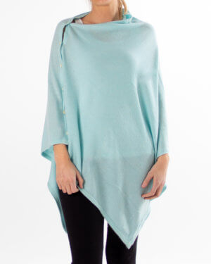 Turkis poncho av ekte kasjmir / cashmere