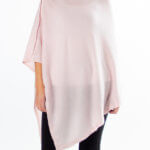 Lys rosa cashmere / kasjmir poncho
