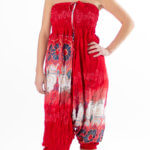 Yoga - Harmensbukse med røde og hvite detaljer nr 2