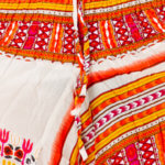 Oransje haremsbukse for yoga