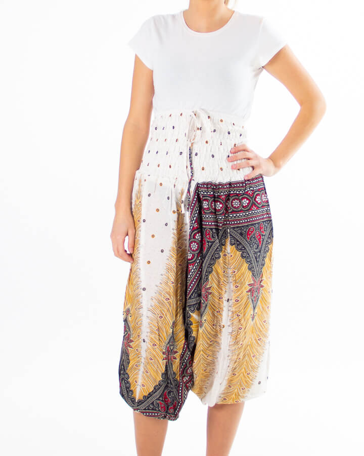 yoga bukse-10-0016-4 Haremsbukser for yoga med ulikt mønster