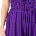 Ensfarget lilla haremsbukse