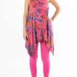 Rosa sett med batikk - Yoga sett